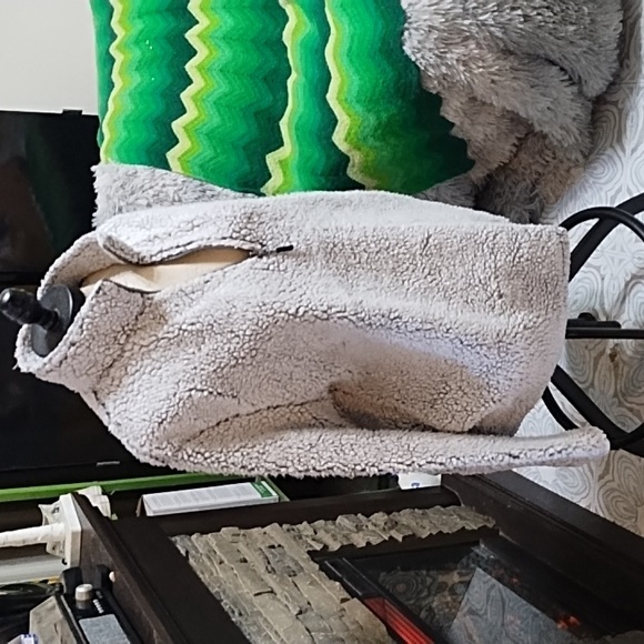 Gray zip sweater Thick Soft Teddy Bear Fleece Winter Weather XL STILLWATER SUPPL - Picture 2 of 8